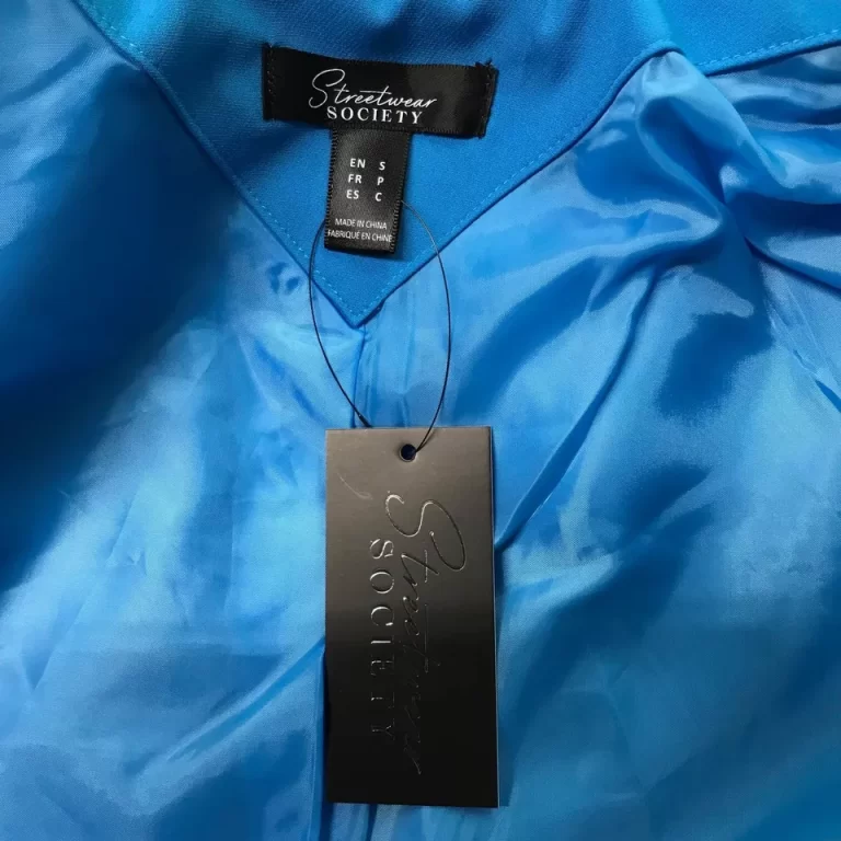 Streetwear Society Blue Blazer Jacket Lightweight Sz XS NEW - Image 5