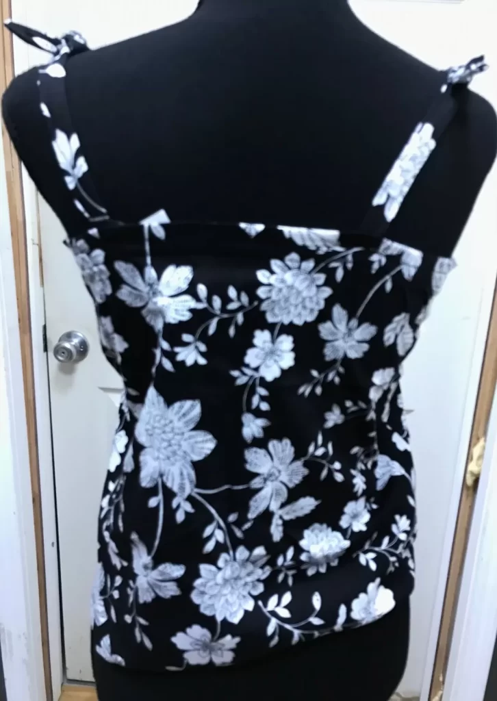 The Children's Place Blouse Top Black w/White Flowers Sz Lg (10/12) NEW - Image 6