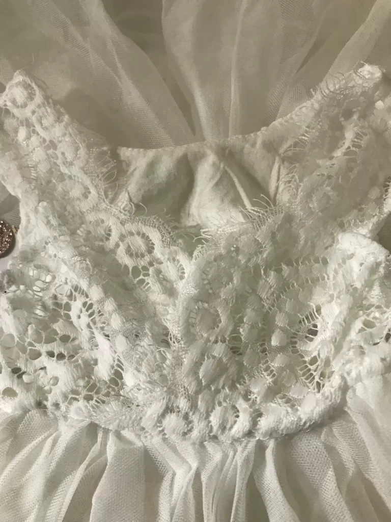 The Little Kitten Boutique White Flower Girl Dress Sleeveless Sz 12-18 Mo. NEW - Image 4