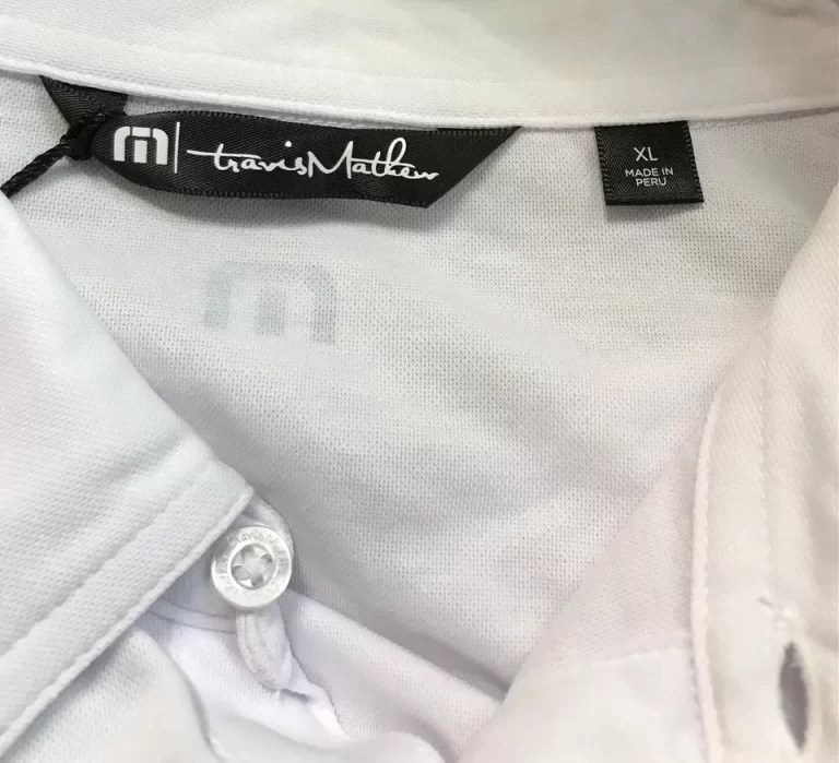 Travis Mathew Boulding Polo Shirt White With Blue Stripes Sz XL NEW - Image 7