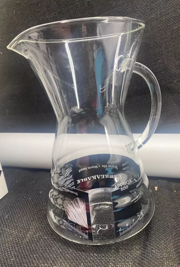 UNBREAKABLE Coffee Pot Hand Blown Borosilicate Heat Resistant - Image 9