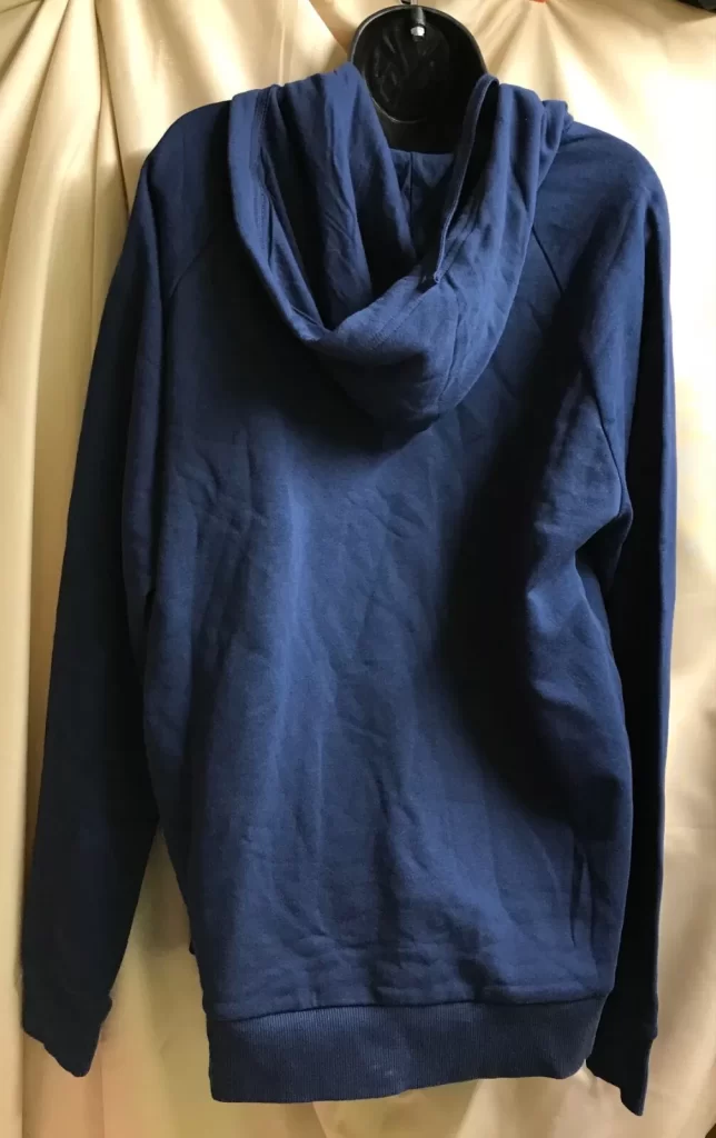 Under Armour UA Mens Navy Blue Hoodie Rival Cotton Loose Sz Lg NEW - Image 3