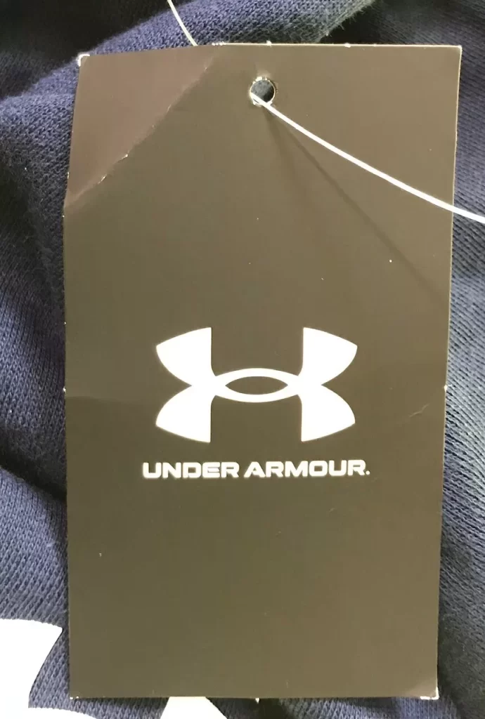 Under Armour UA Mens Navy Blue Hoodie Rival Cotton Loose Sz Lg NEW - Image 7