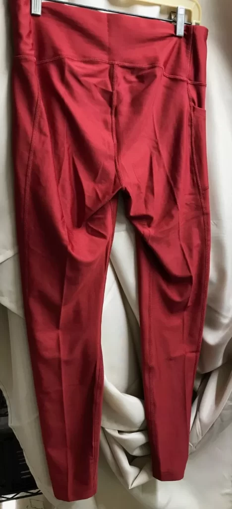 Under Armour Womens Hi-Rise Compression Leggings Red/Pink Clay Sz XL NEW - Image 9