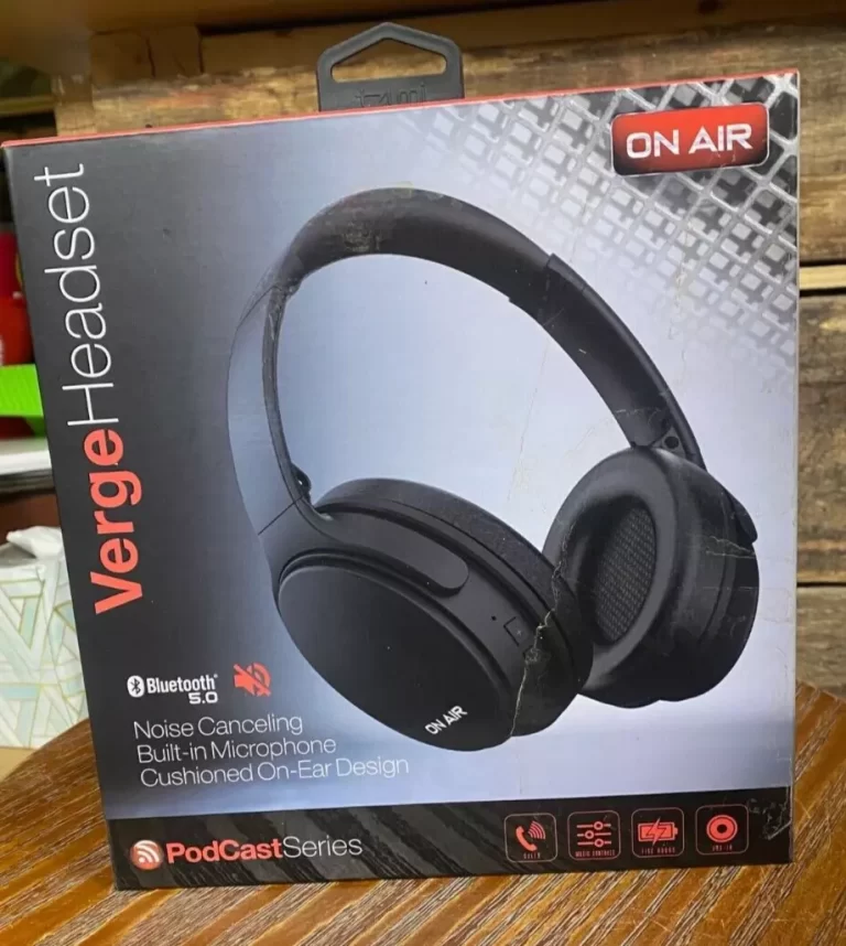 Verge Headset On Air PodCast Series Tzumi Bluetooth 5.0 NEW - Image 3