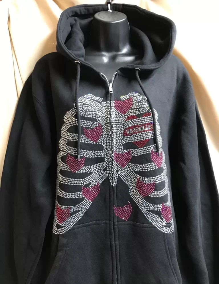 Versailles Black Hooded Sweat Jacket