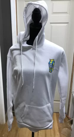 White Hoodie Lyri Cal Lemonade