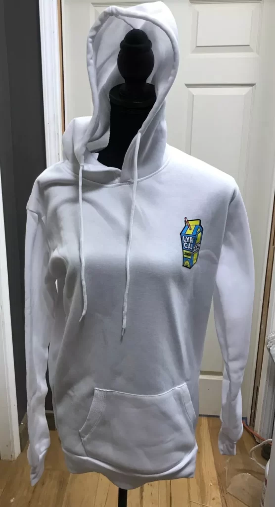 White Hoodie Lyri Cal Lemonade