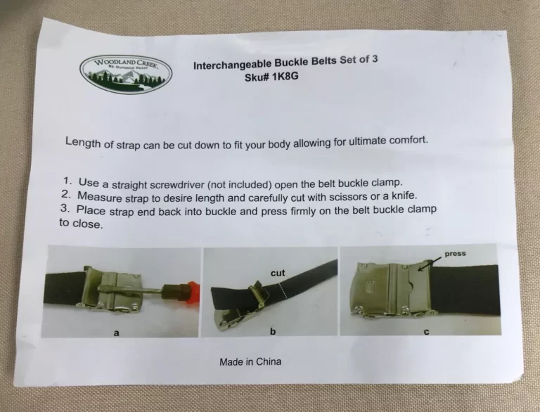 Woodland Creek by Outdoor Ready Interchangeable Buckle Belts Set of 3 1K8G NEW - Image 3