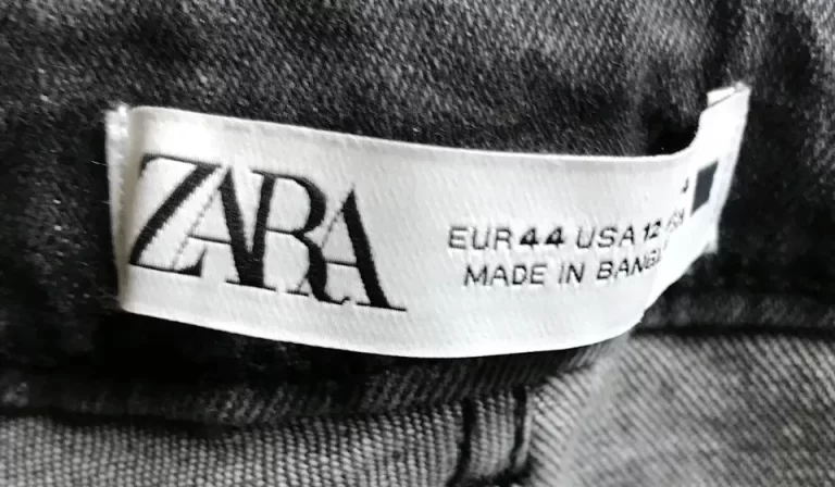 Zara Skinny Fit Mid Rise Skinny Leg Ankle Length Stretch DarkGray Jeans Sz12 NEW - Image 5