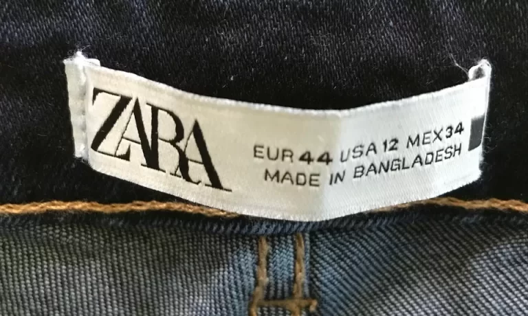 Zara Slim Fit Skinny Leg Blue Jeans Pants Sz 12 NEW - Image 6