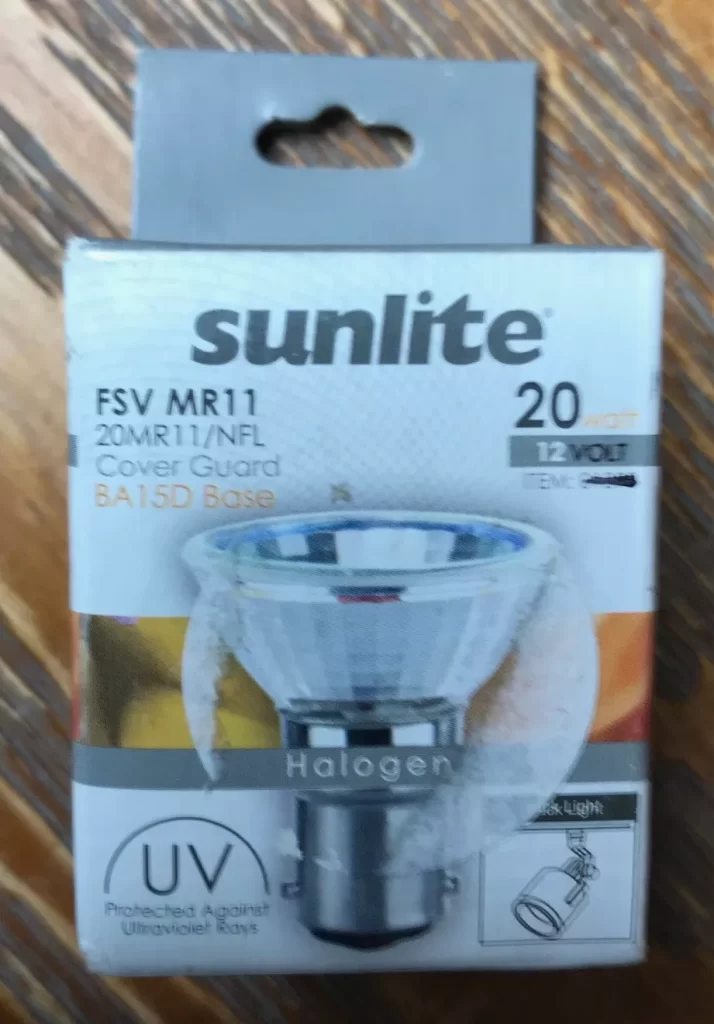 Sunlite 20 Watt 12 Volt FSV MR11/CG/DC/NFL/12V UV Lamp NEW - Image 4