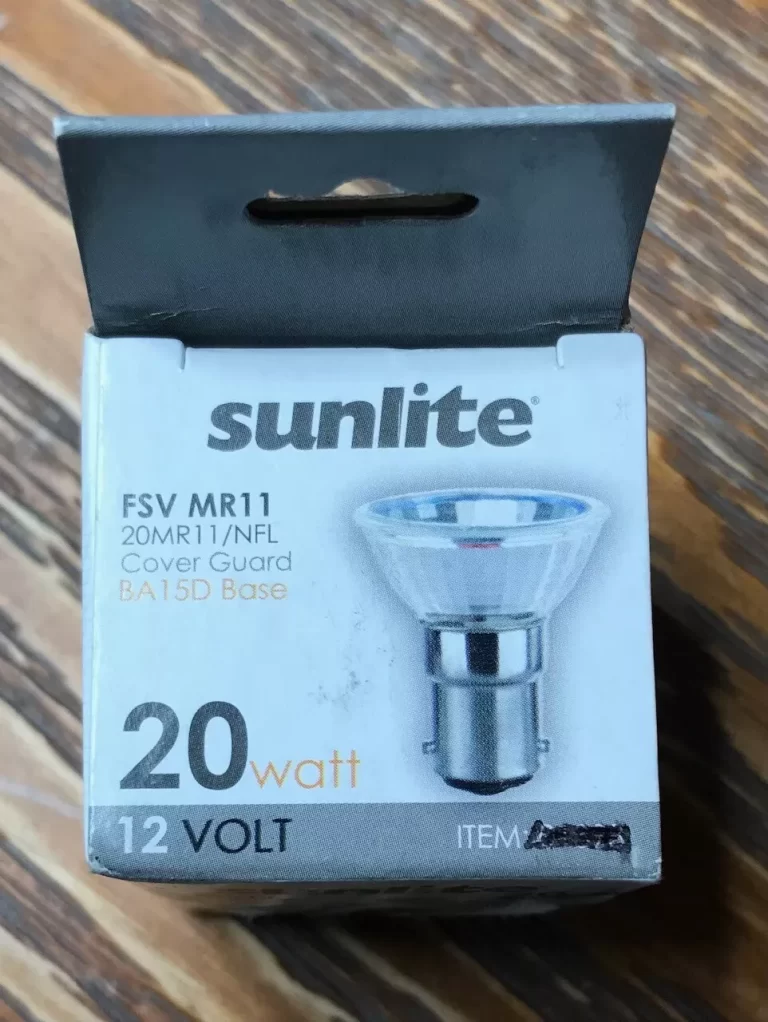 Sunlite 20 Watt 12 Volt FSV MR11/CG/DC/NFL/12V UV Lamp NEW - Image 6