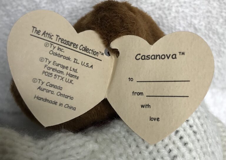 Ty Attic Treasures Casanova Bear Jointed, Estate Collection Excellent Condition - Image 4