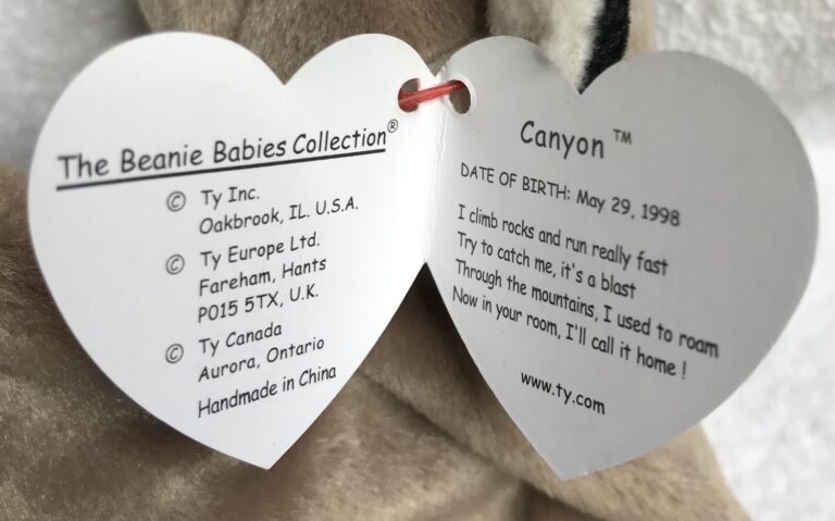 Ty Beanie Baby Canyon the Cougar – 1998 – Retired – Tags Intact – Estate Collection - Image 10