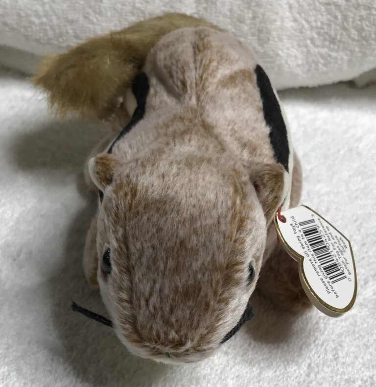 Ty Beanie Baby Chipper the Chipmunk  DOB 4/21/1999 Tags Intact Retired  Estate - Image 11