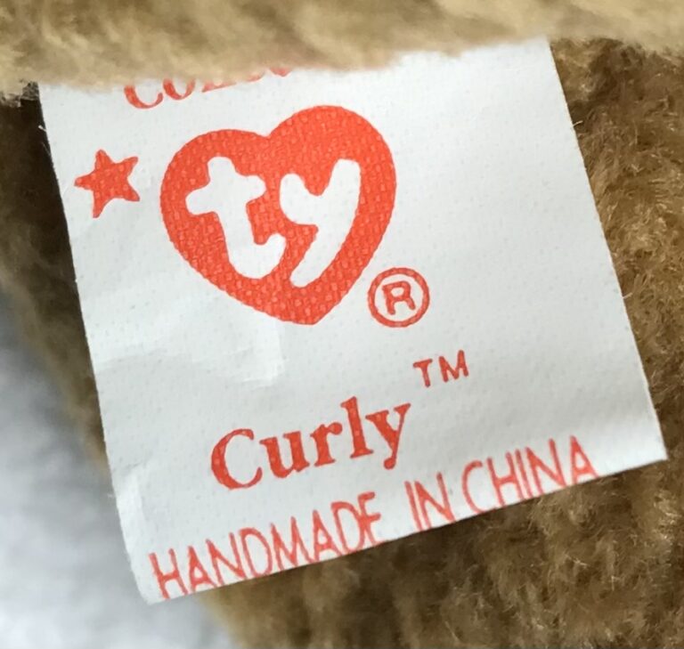 Ty Beanie Baby Curly the Bear – DOB 4/12/1996 – Retired – Tags Intact – Estate Collection - Image 6