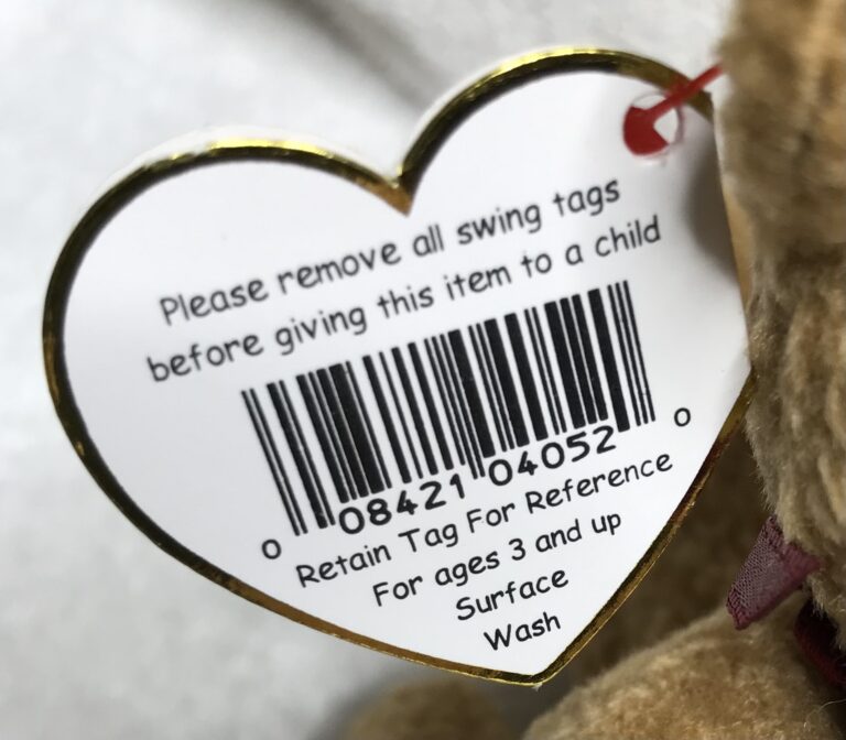 Ty Beanie Baby Curly the Bear – DOB 4/12/1996 – Retired – Tags Intact – Estate Collection - Image 12