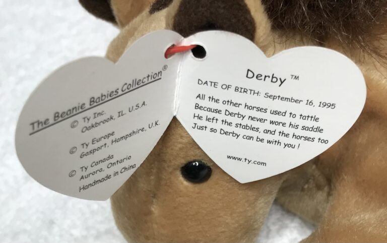 Ty Beanie Baby – Derby the Horse – September 16, 1995 – Tags Intact – Estate Collection - Image 3