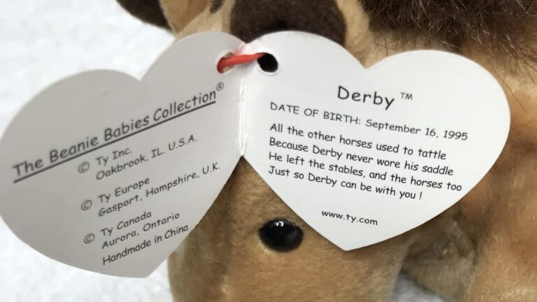 Ty Beanie Baby – Derby the Horse – September 16, 1995 – Tags Intact – Estate Collection - Image 4