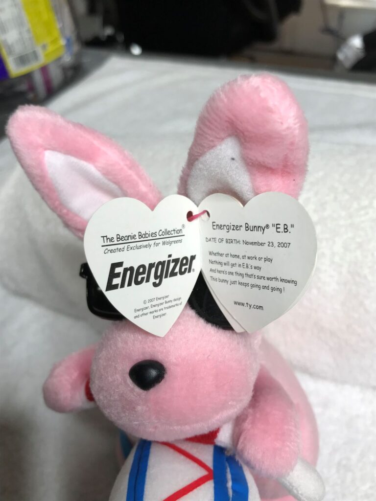 Ty Beanie Baby – Energizer Bunny “E.B.” – 2007 – Tags Intact – Estate Collection - Image 10