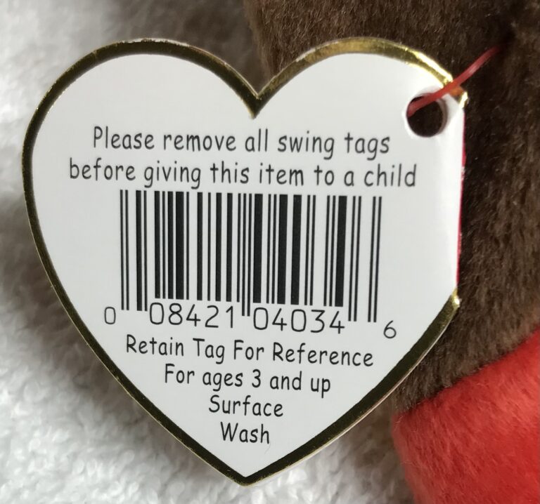 Ty Beanie Baby Gobbles the Turkey – 1996 – Tags Intact – Thanksgiving Plush – Estate Collection - Image 4