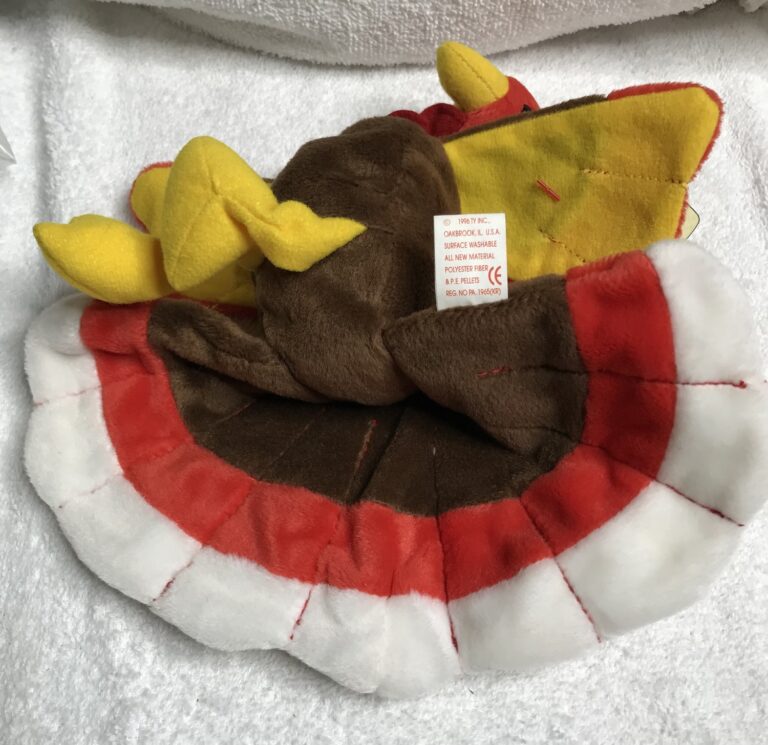 Ty Beanie Baby Gobbles the Turkey – 1996 – Tags Intact – Thanksgiving Plush – Estate Collection - Image 8
