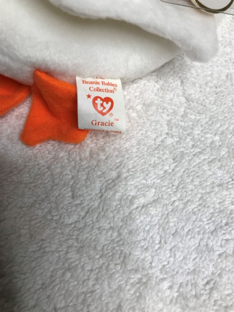 Ty Beanie Baby – Gracie the Swan – 1996 – Tags Intact – Estate Collection - Image 11