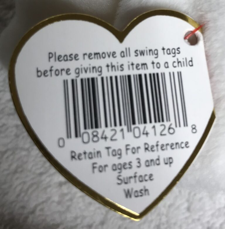 Ty Beanie Baby – Gracie the Swan – 1996 – Tags Intact – Estate Collection - Image 6