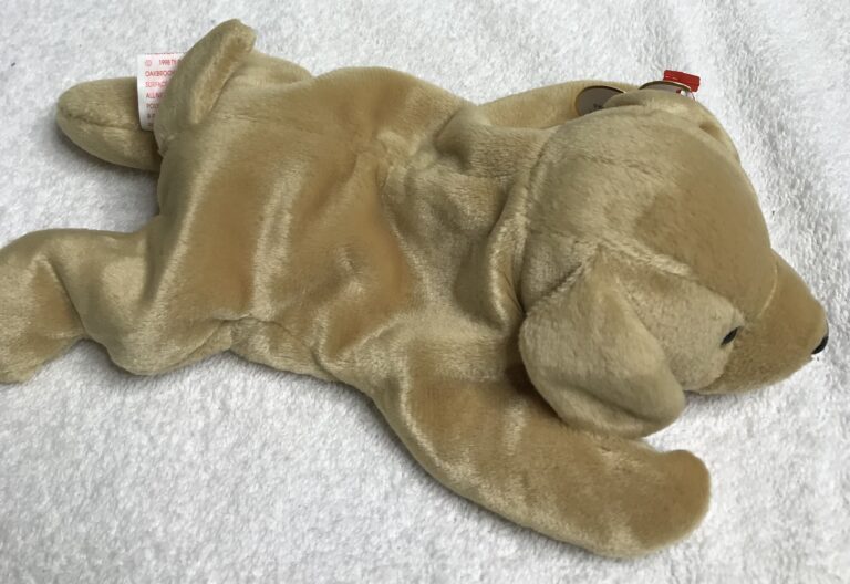 Ty Beanie Baby Fetch the Dog – DOB 2/4/1997 – Retired – Plastic Nose Tags Intact - Image 13