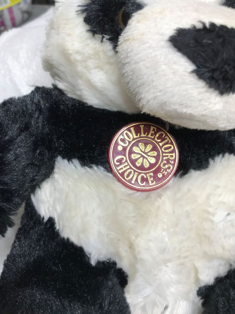 Dan Dee Collector’s Choice Panda Bear – Black & White – Burgundy Tag - Image 2
