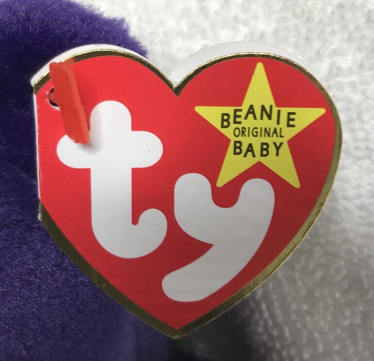 Ty Beanie Baby – Princess the Bear (Diana Memorial) – Dark Purple – Tags Intact – In Display Case – From Estate Collection - Image 13