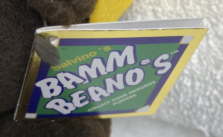 Salvino’s Bamm Beano’s Babe Ruth #3 Bear – 1998 – Gold Embroidery – Tags Intact – Estate - Image 4