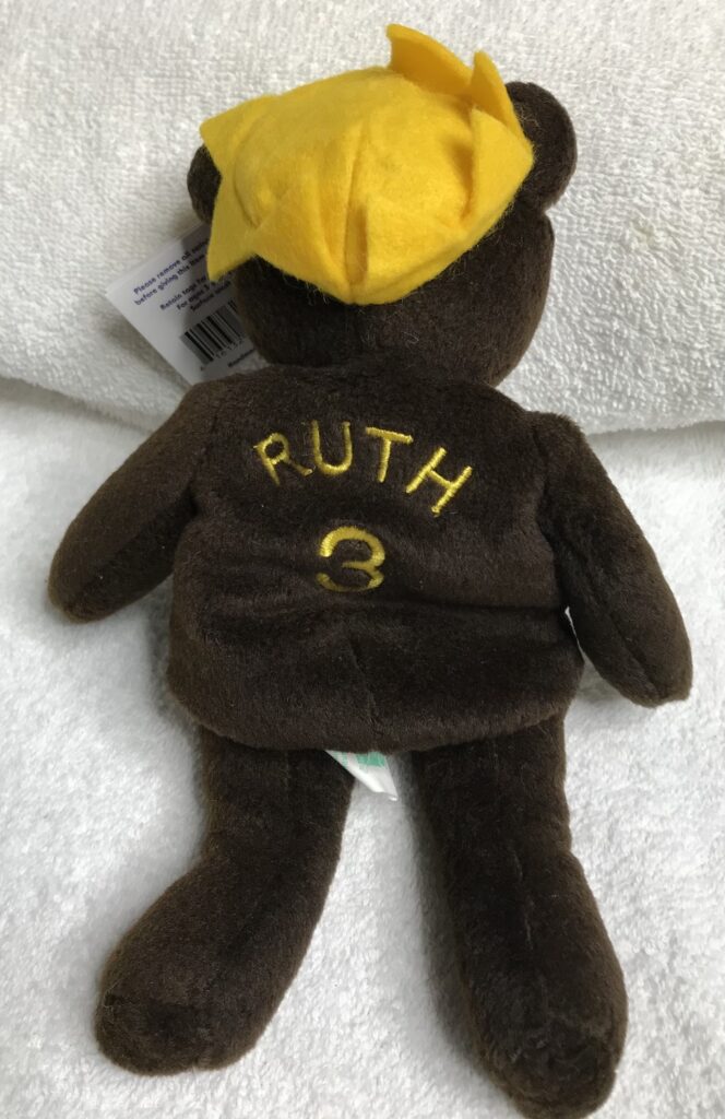 Salvino’s Bamm Beano’s Babe Ruth #3 Bear – 1998 – Gold Embroidery – Tags Intact – Estate - Image 11