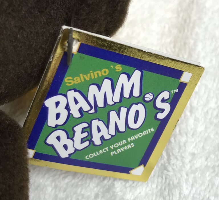 Salvino’s Bamm Beano’s Babe Ruth #3 Bear – 1998 – Gold Embroidery – Tags Intact – Estate - Image 8