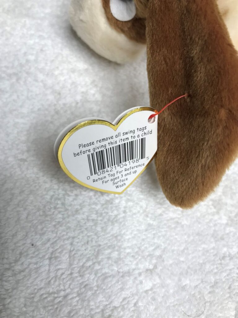 Ty Beanie Baby – Tracker the Basset Hound – 1997 – Tags Intact – Estate Collection - Image 2