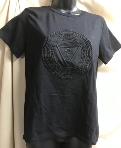 GUESS Los Angeles Black Women’s T-Shirt Sz S Embroidered Logo Stretchy Cotton - Image 9