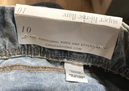 Women’s Super Hi-Rise Denim Jeans – Size 10 – Stretch Waist – New with Tags – RN37080 - Image 8