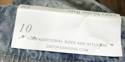 Women’s Super Hi-Rise Denim Jeans – Size 10 – Stretch Waist – New with Tags – RN37080 - Image 10