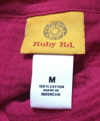 Ruby Rd. Fuchsia Blouse Size M 100% Cotton Style 48440 K6 Must Haves I NEW - Image 6