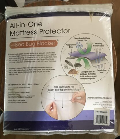 All‑In‑One Bed Bug Blocker Zippered Mattress Protector – Twin 39″×75″ – New - Image 3