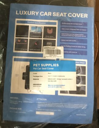Luxury Pet Car Seat Cover