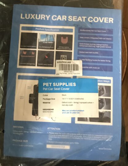 Luxury Pet Car Seat Cover