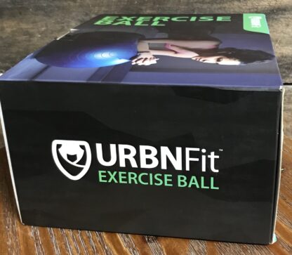 URBNFit Exercise Ball Kit - Blue - 18" w/ Pump, Plugs, Workout Guide - NEW - Image 7