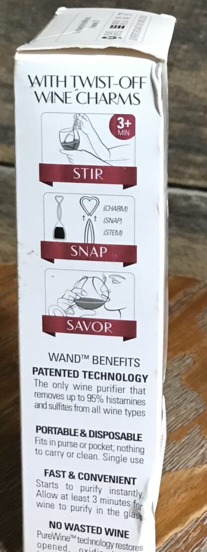 The Wand Wine Purifier No More Wine Headaches 10 Single Use Boxes - Image 3