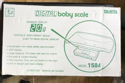 Tanita 1584 Digital Baby Infant Scale 20kg/44lb LCD Tare Hold New Open Box - Image 2