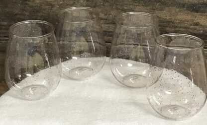 Ban.do Acrylic Stemless Wine Glasses Glitter Infused NEW - Image 4