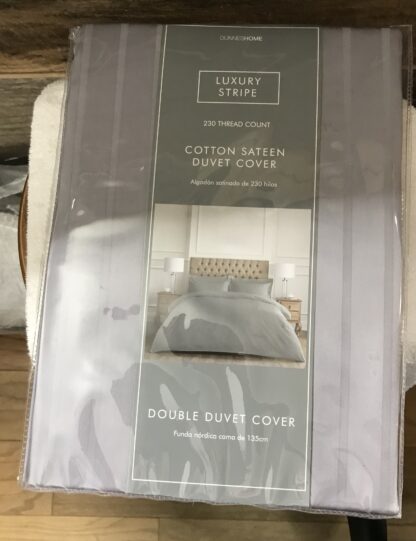 Dunnes Home Duvet Cover Silver
