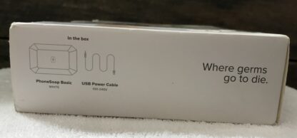 PhoneSoap Basic UV Sanitizer White – Smartphone Cleaner Box w/ Cable Cord – NEW - Image 4