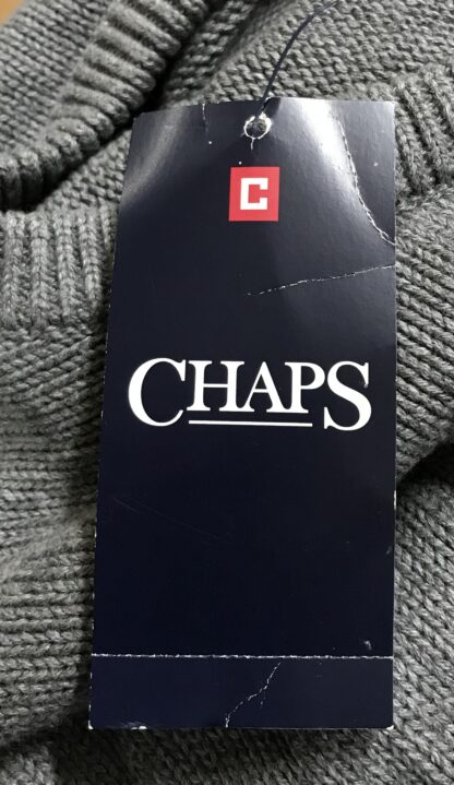 Chaps Kent Steel Heat Pullover Sweater Men’s XL – Medium Gray – NEW - Image 4